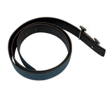 Hermes Blue/Black Leather Reversible H Belt