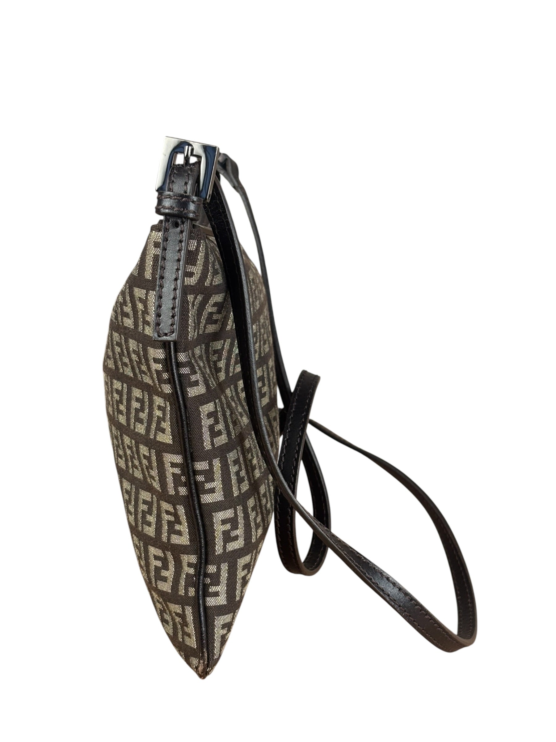 Fendi Vintage Brown Zucca Crossbody