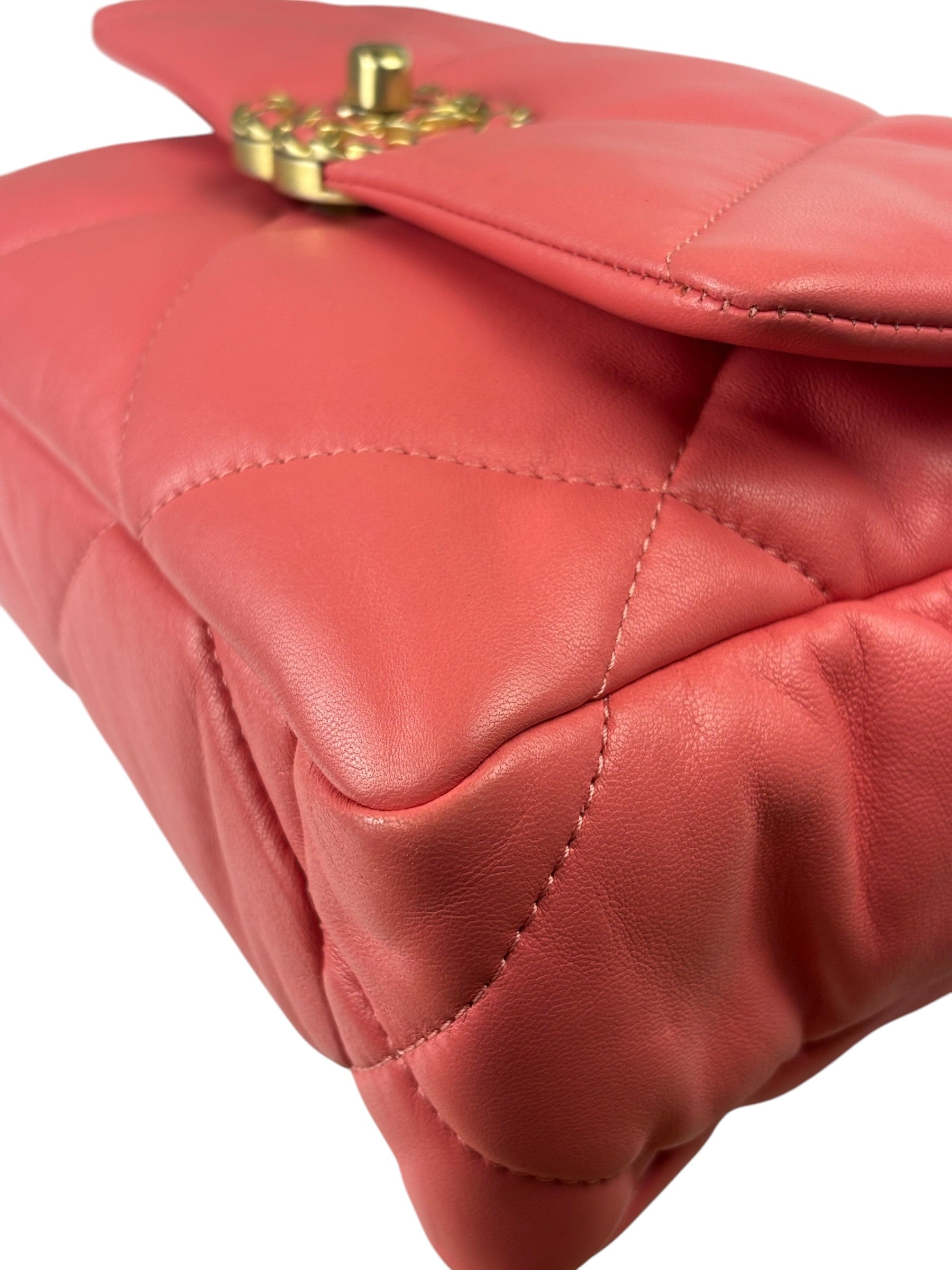 Chanel Pink Quilted Lambskin Flap Bag 2020