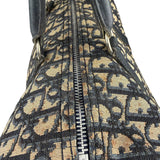 Christian Dior Vintage Canvas Monogram Trotter Oblique Boston Hand Bag