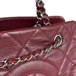 Chanel Burgundy Caviar Quilted Leather Tote 2010