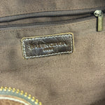 Balenicaga Brown Leather Whistle Handbag