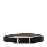 Hermes Black/Silver Behapi Leather Bracelet