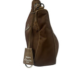 Prada Brown Nylon Pochette Shoulder Bag