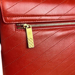 Chanel Chevron Quilted Envelope Clutch