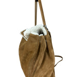 Balenciaga Rodeo Handbag Suede/Fleece Brown
