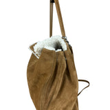 Balenciaga Rodeo Handbag Suede/Fleece Brown