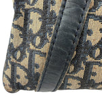 Christian Dior Vintage Canvas Monogram Trotter Oblique Boston Hand Bag