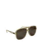 Gucci GG1105S Oversized Aviator Gold-Tone Sunglasses