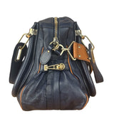 Chloe Night Blue Leather Medium Paraty Military Hand/Shoulder Bag