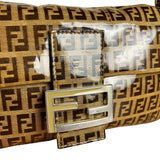 Fendi FF PVC Coated Canvas Baguette
