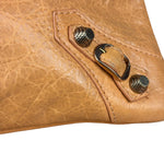 Balenciaga Peach Leather Le City Clutch