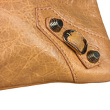 Balenciaga Peach Leather Le City Clutch