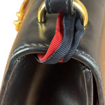 Gucci Black Leather Small Sylvie Shoulder Bag