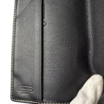 Coach Black Leather Passport Cover