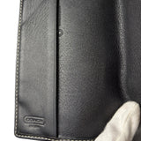Coach Black Leather Passport Cover
