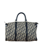 Christian Dior Vintage Navy Blue Trotter Boston Bag