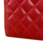 Chanel Red Quilted Leather Long Organizer Wallet 2010