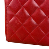 Chanel Red Quilted Leather Long Organizer Wallet 2010