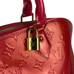 Louis Vuitton Apple Red Vernis Alma Handbag GM