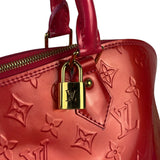 Louis Vuitton Apple Red Vernis Alma Handbag GM