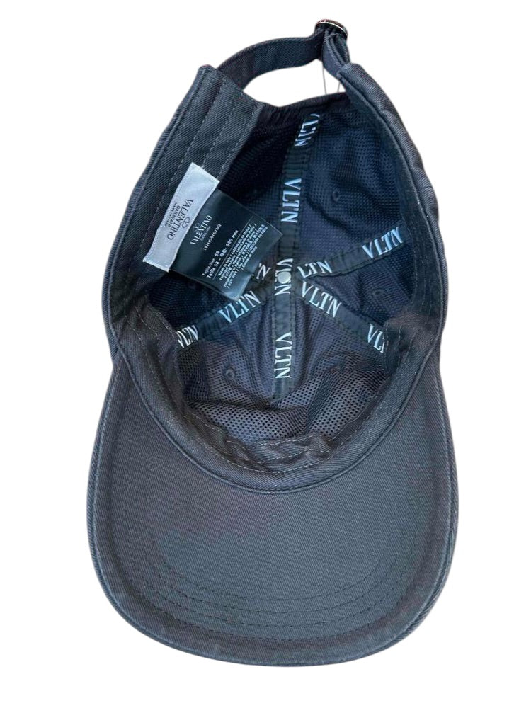 Valentino Garavani Black VLTN Cotton Baseball Cap