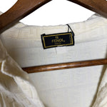 Fendi Embossed FF Short Sleeve Polo Shirt