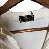 Fendi Embossed FF Short Sleeve Polo Shirt