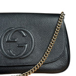 Gucci GG Soho Black Leather Chain Bag