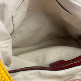 Gucci Horsebit Striped Crochet Tote Bag
