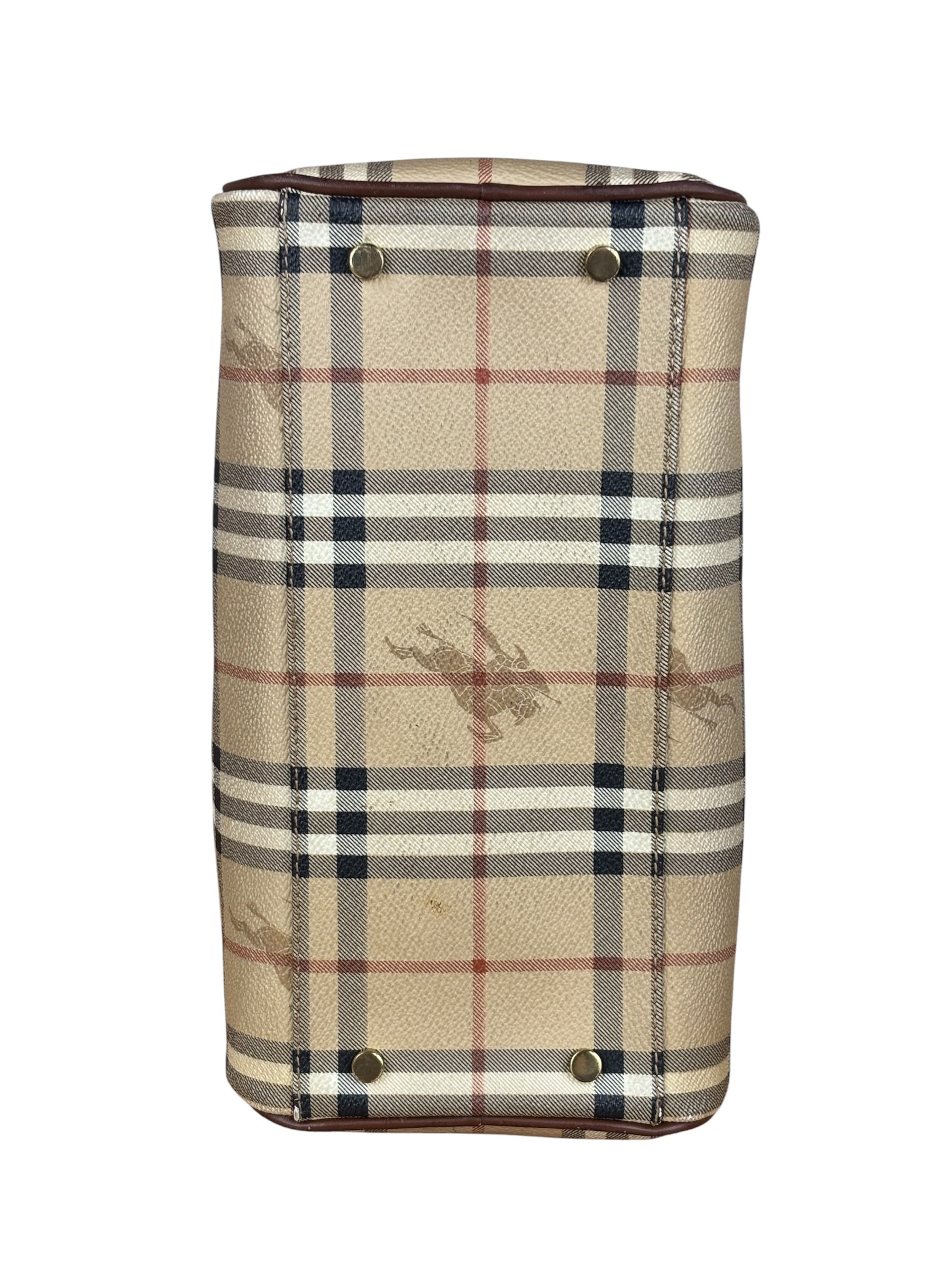 Burberry Vintage Haymarkert House Mini Boston Handbag