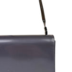 Gucci Grey Patent Leather Flap Mini Shoulder Bag