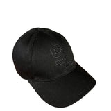 Saint Laurent Black SL Embroidered Baseball Cap