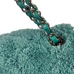 Chanel Mint Green Quilted Terry Cloth Coco Beach Flap Bag 2019