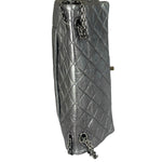 Chanel Metallic Silver Quilted Leather 2.55 Reissue Double Flap Bag 2008