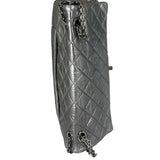 Chanel Metallic Silver Quilted Leather 2.55 Reissue Double Flap Bag 2008