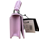 Off-White Purple Leather Micro Jitney 0.5 Two-Way Bag