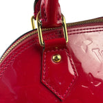 Louis Vuitton Red Vernis Alma BB Two-Way Bag