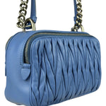 Miu Miu Blue Leather Chain Camera 2Way Shoulder Bag