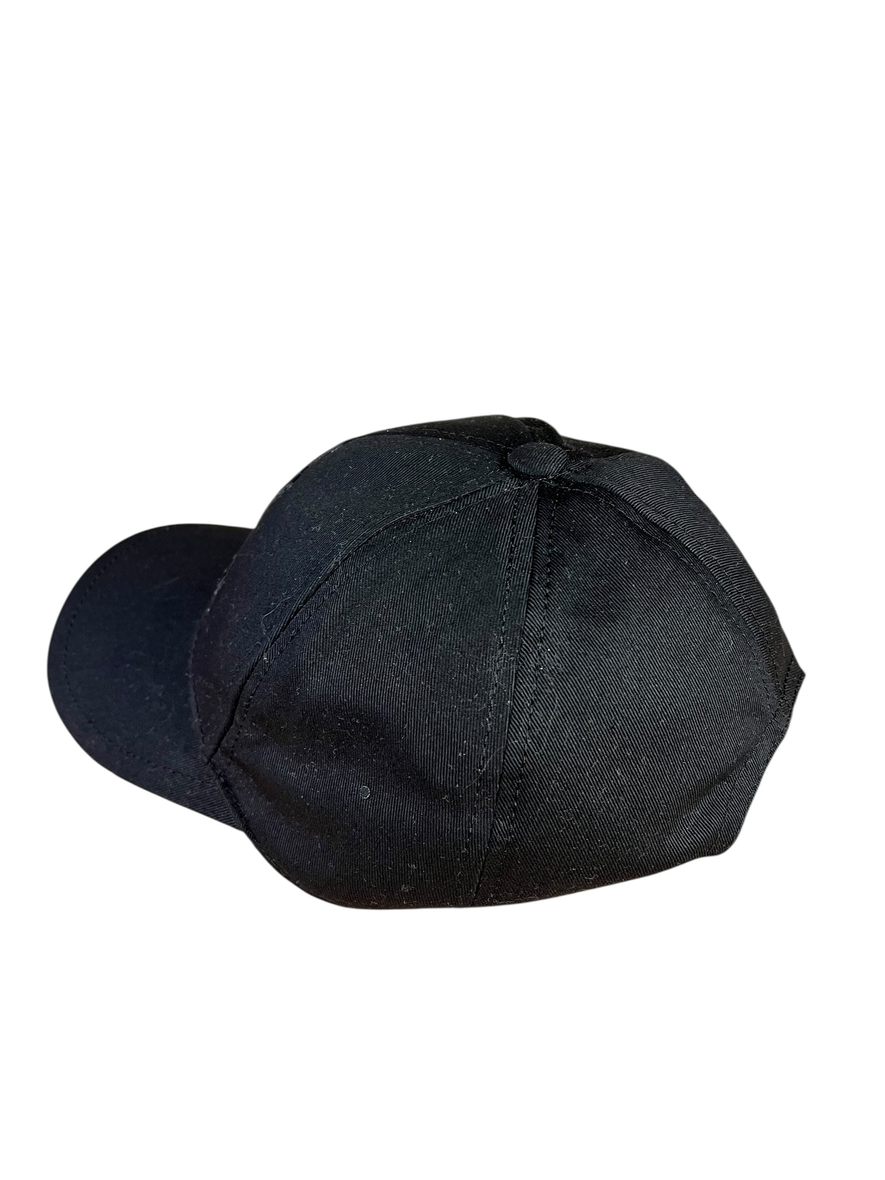 Saint Laurent Black SL Embroidered Baseball Cap