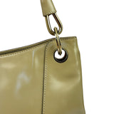 Gucci Vintage Beige Patent Leather Lady Lock Jackie Shoulder Bag