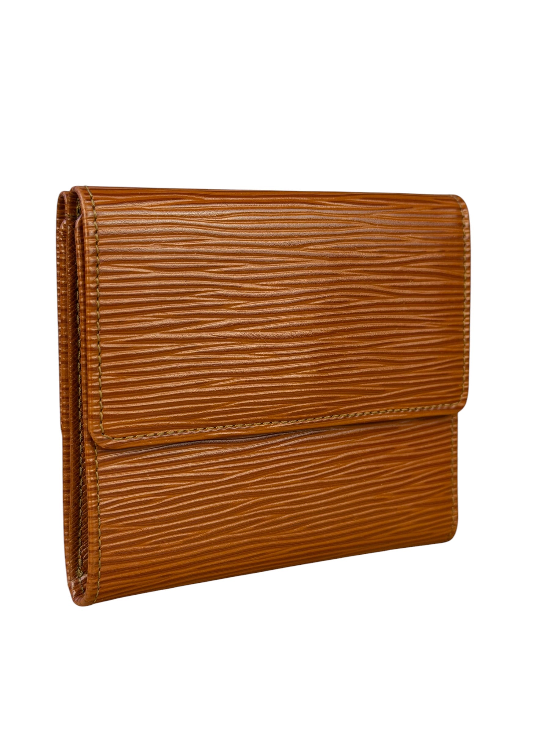 Louis Vuitton Brown Leather Elise Compact Wallet