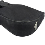 Prada Vintage Black Canvas Shoulder Bag