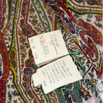 1980s Yves Saint Laurent Silk Multicolor Paisley Blouse