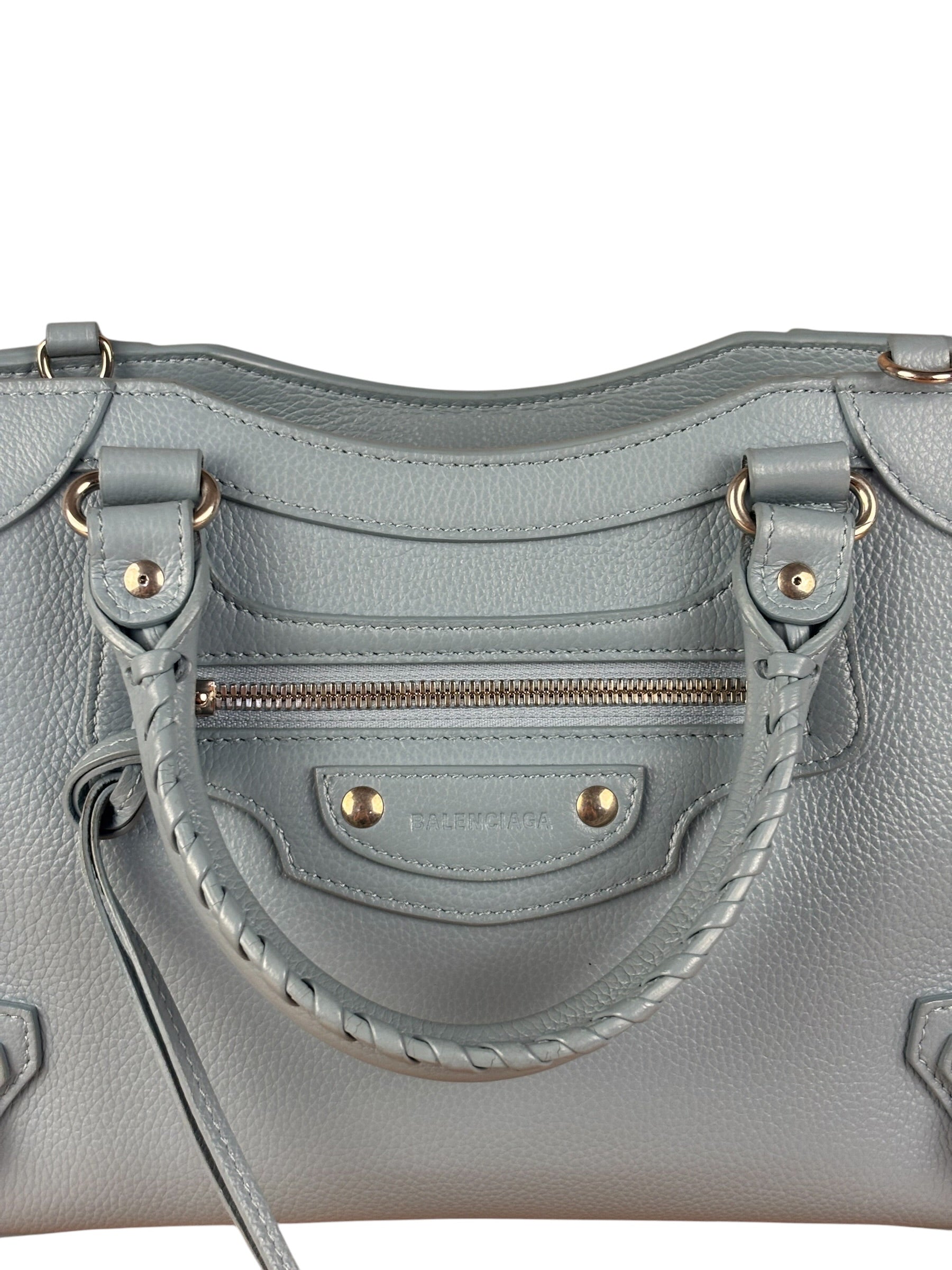 Balenciaga Light Blue Leather Neo Classic City Bag
