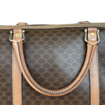 Celine Brown Leather Boston Handbag