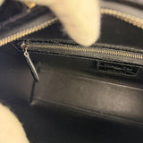 Christian Dior Rare Black/Navy Croc Embossed Lady Dior Handbag