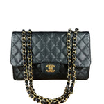 Chanel Black Caviar Leather Single Flap Bag '04