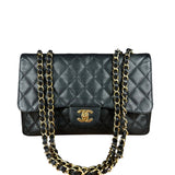 Chanel Black Caviar Leather Single Flap Bag '04