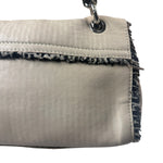 Chanel Cream Lambskin Funny Tweed Flap Bag 2009